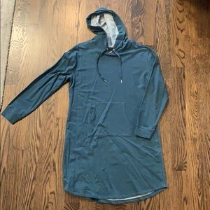 Hooded sweatshirt dress from The Limited